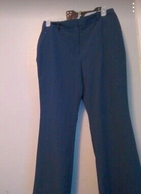 Women's Tailored Straight-Leg Trousers - Navy